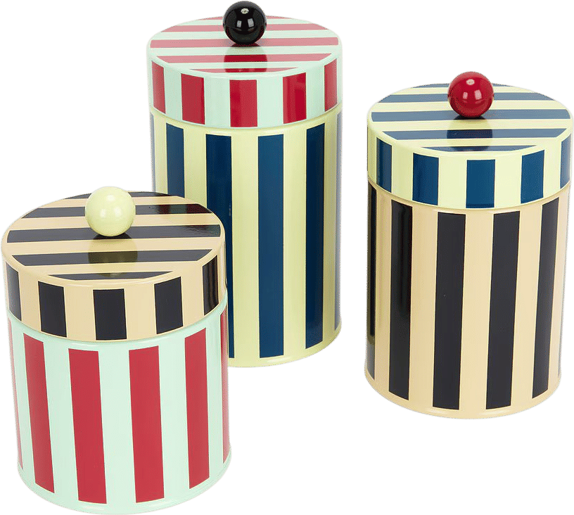 Set of 3 Dusen Dusen Bathroom Canisters