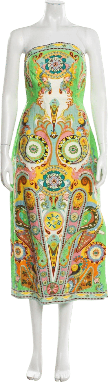 ALÉMAIS Pinball Midi Length Dress, Size M
