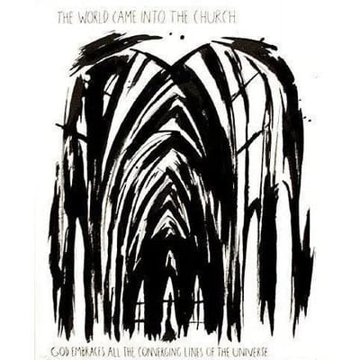 The World Came Into the Church (1990 Silkscreen Print)