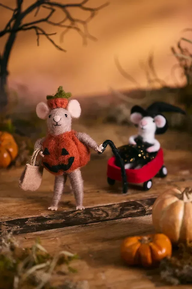 Trick-or-Treat Mice Felt Critters