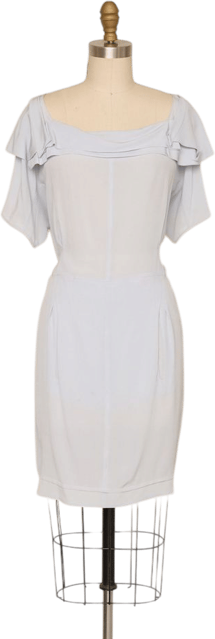 Miu Miu Light Blue Silk Dress | Khata Space