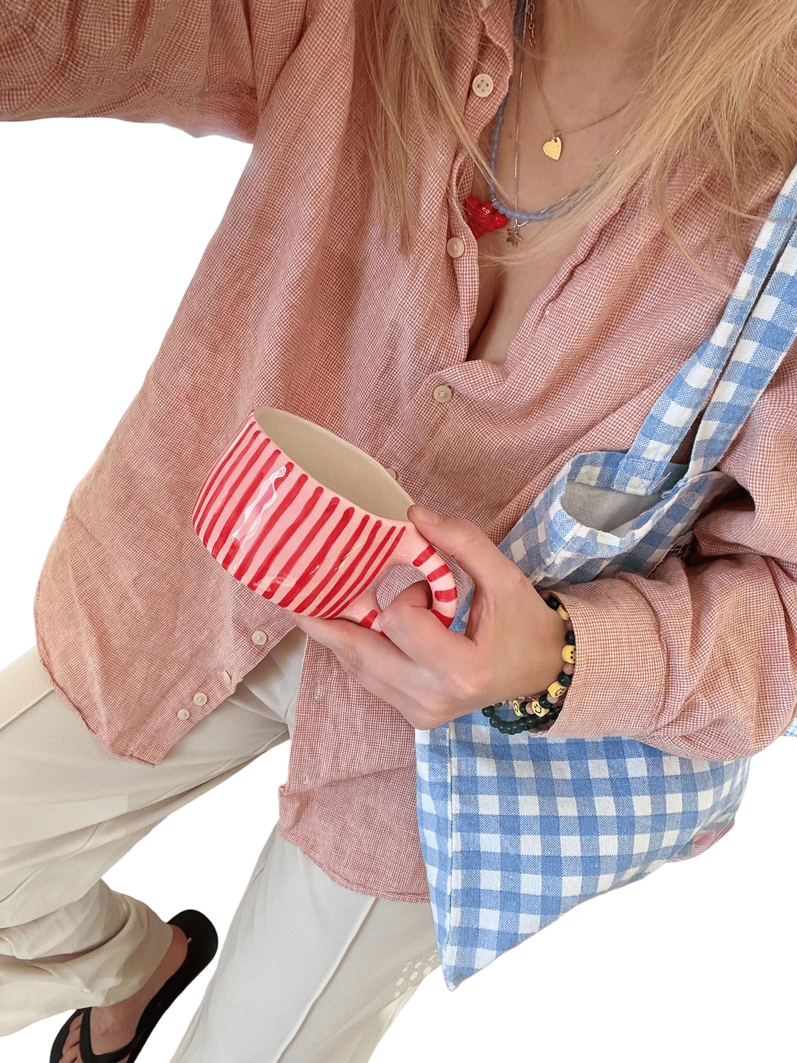 Handmade Baby Pink Ceramic Mug