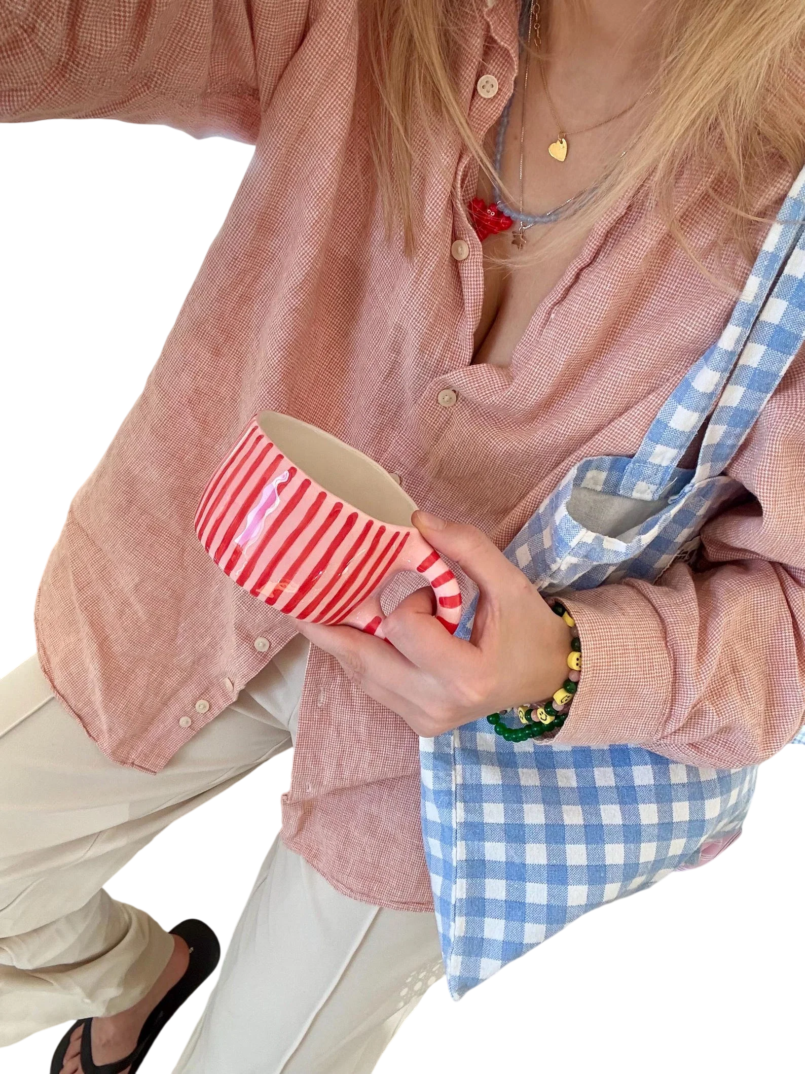 Handmade Baby Pink Ceramic Mug