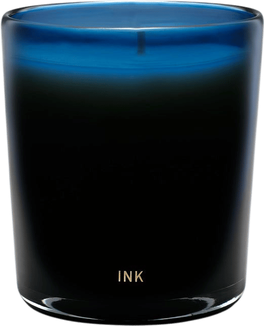 perfumer h handblown candle, ink