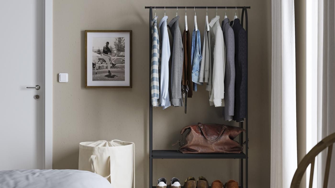 Make it easy for guests to put stuff away without mixing it with your stuff!