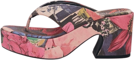 Desigual Printed Platform Sandal