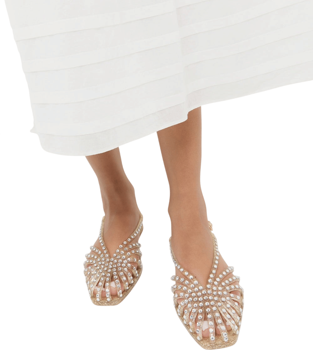 Loeffler Randall Devon Champagne Jelly Slingback Sandal