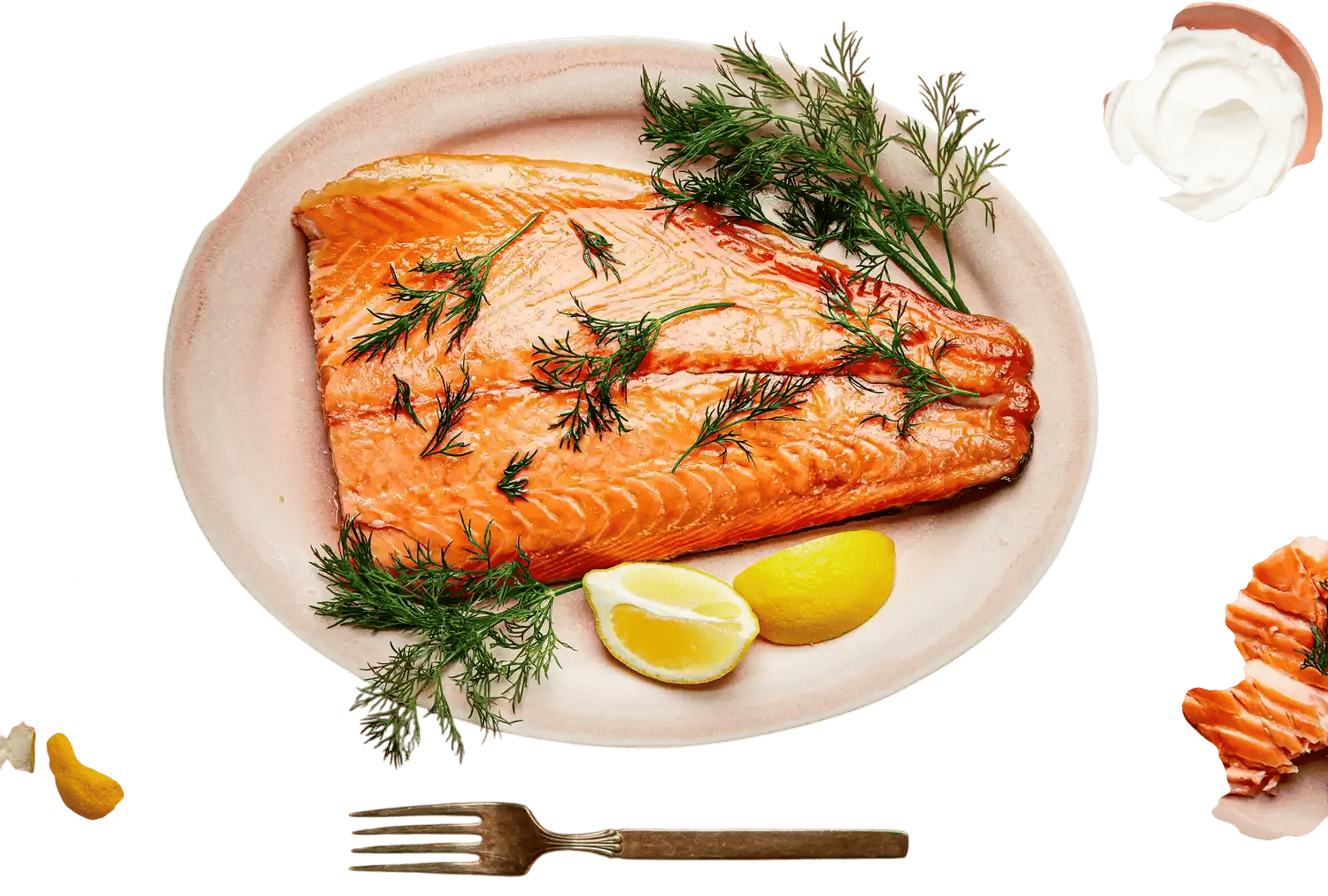 Hot-Smoked Salmon with Caviar Sauce Recipe