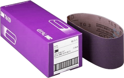 3M 81412 3" x 24" 80 Grit Purple Cloth Sanding Belts