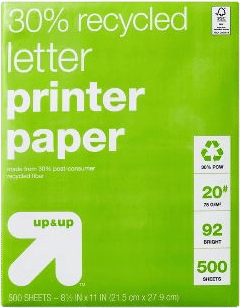 plain printer paper