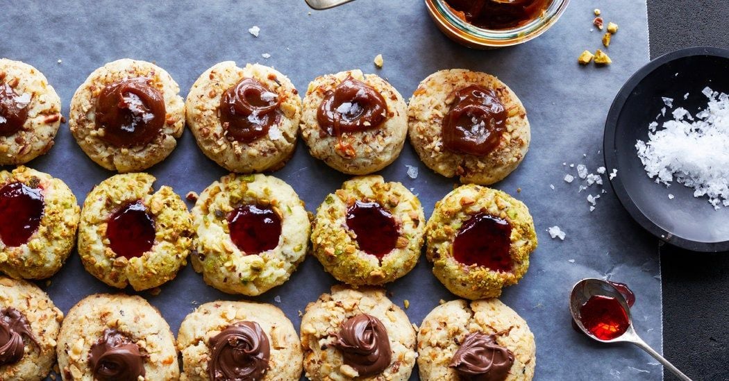 Nutty Thumbprints With Nutella or Jam Recipe