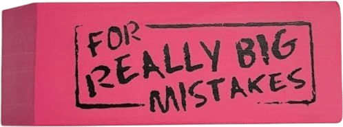 Rhode Island Novelty Jumbo Big Mistake Wedge Eraser