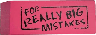 Rhode Island Novelty Jumbo Big Mistake Wedge Eraser