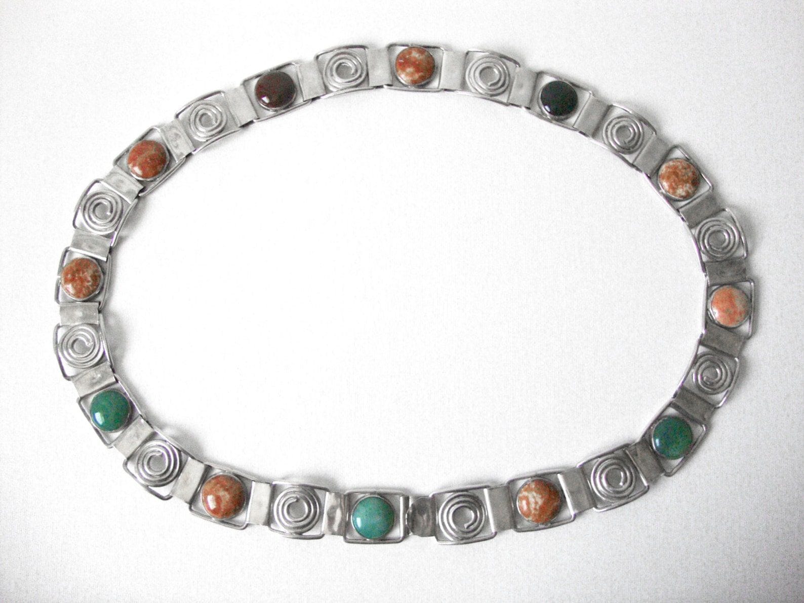 Vintage Carmen Beckmann Sterling Silver Belt Set