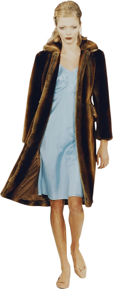 Gemma Ward Light Blue Velour Dress