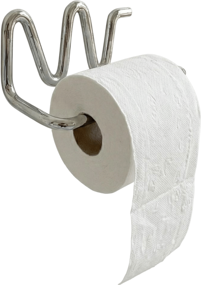 Artkech94 Silver Brass Toilet Paper Holder