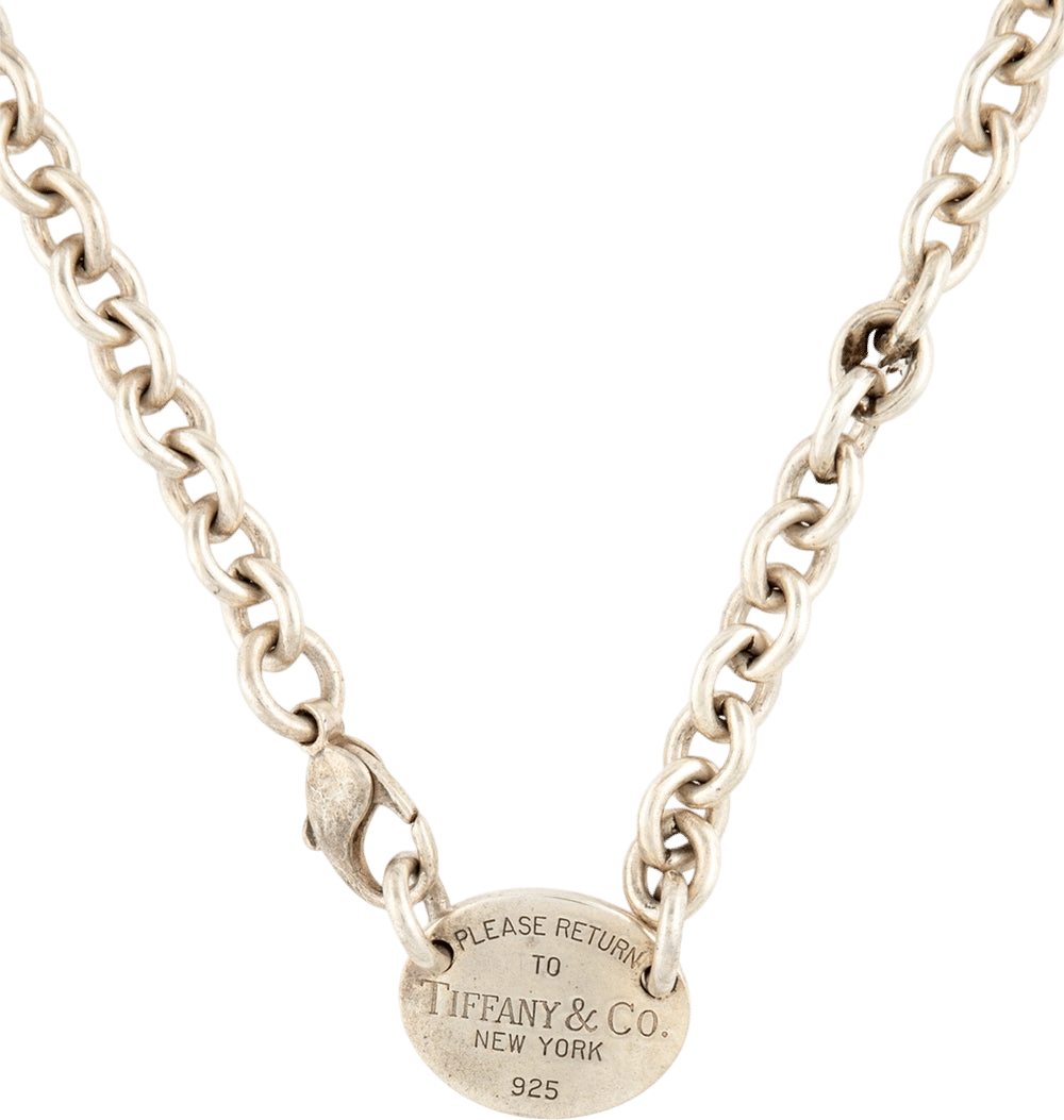 Return to Tiffany Oval Tag Choker Necklace
