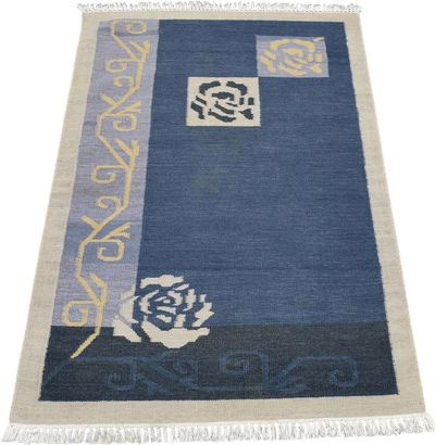 Swedish Hooked Area Kilim Rug (3x5)