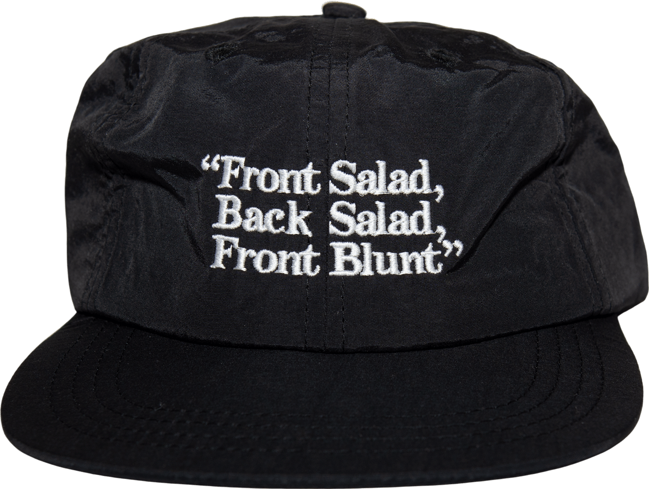 Front Blunt Hat - Black