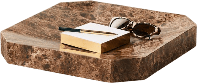 Thayne Brown Marble Catchall