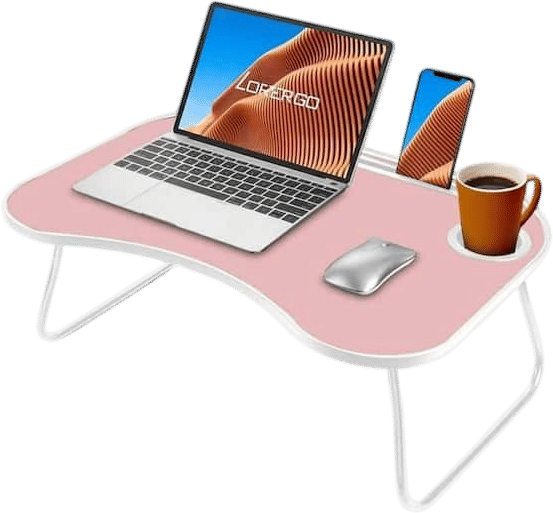 Laptop Stand for Bed (Pink)