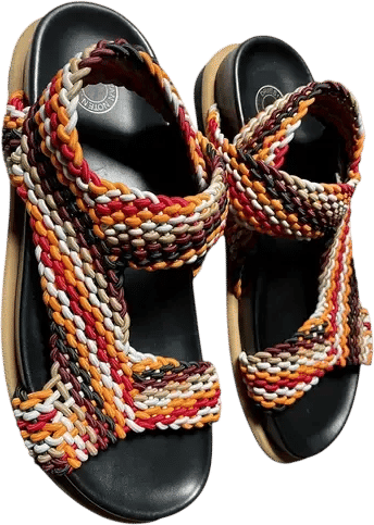 Leather sandals Dries Van Noten Multicolour size 44 EU in Leather - 36288809