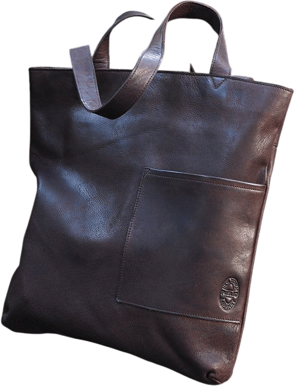 NYPL Bookbinding Stamp Tote in Brown