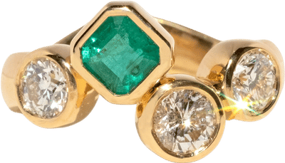 Diamond and Emerald Ceremony Set