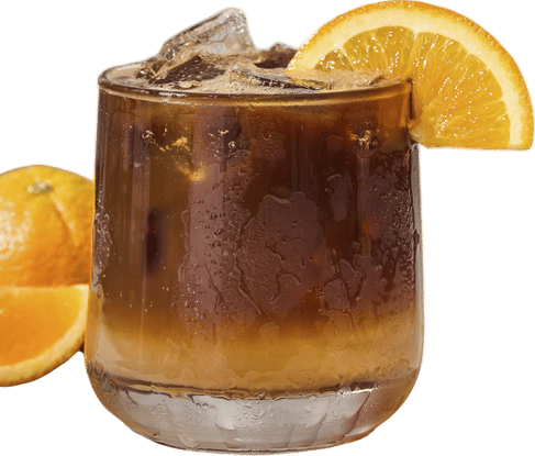 espresso tonic with orange