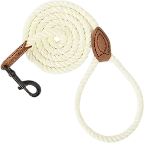 White (cream) dog leash 72 inches - 6ft
