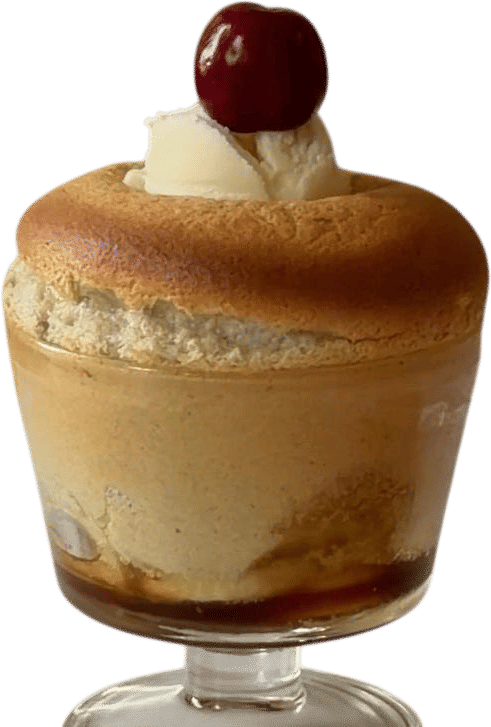 Banana Bread Soufflé