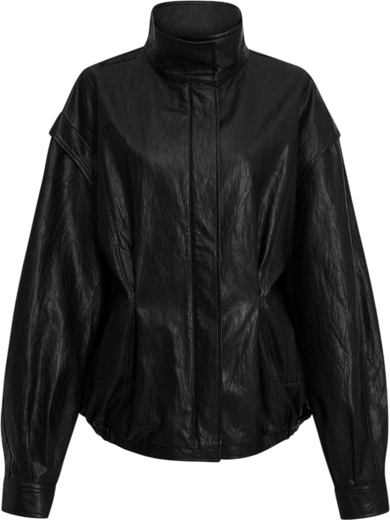PAINORPLEASURE Thalia Leather Jacket Black
