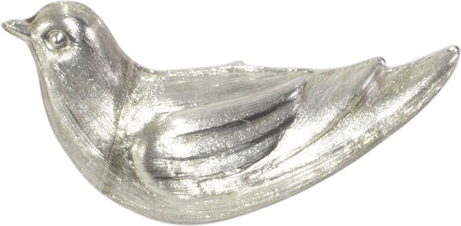 Sterling Silver Bird Pillbox