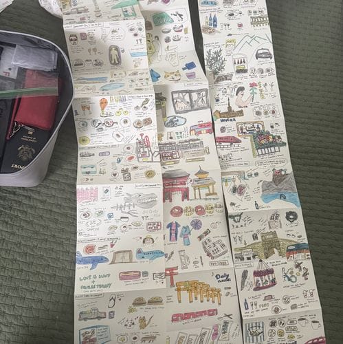 Travel Sketch Journal (Japanese Accordion Moleskin)