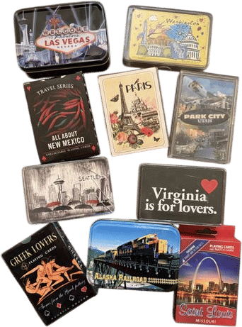 vacation playing cards