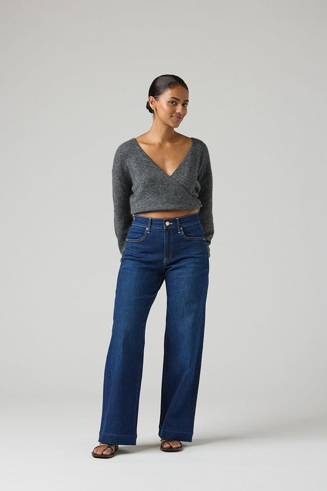 The Malibu Wide Denim | Deep Sapphire