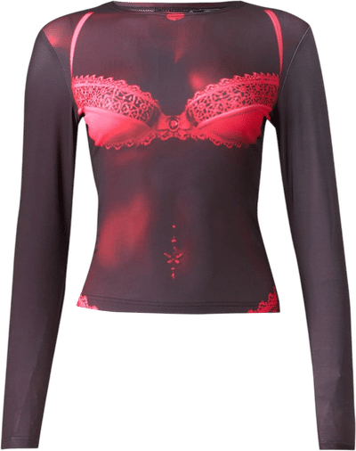 Lingerie Printed Curve Enhancing Top