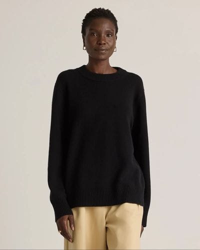 Mongolian Cashmere Oversized Crewneck Sweater