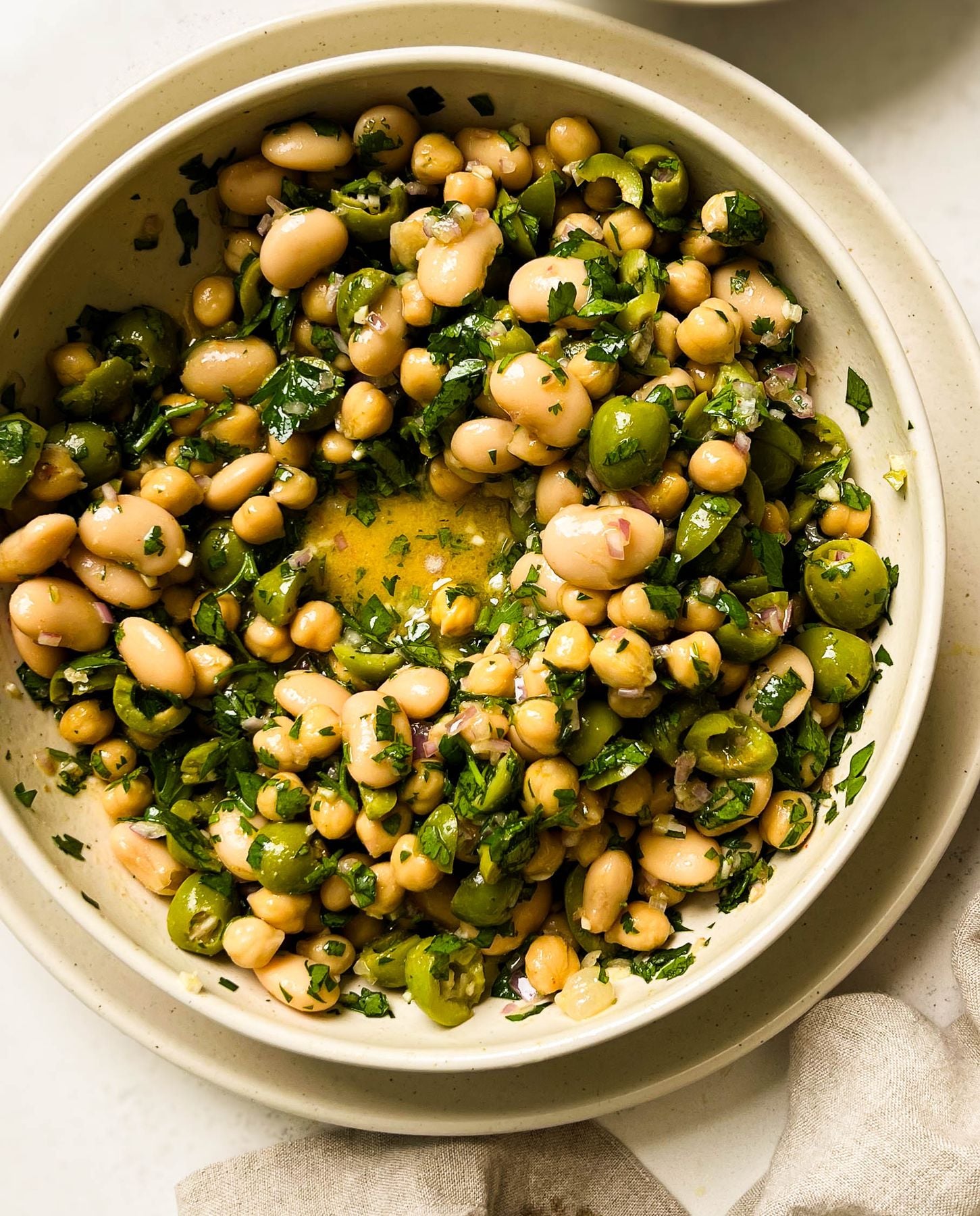 Green Olive Bean Salad