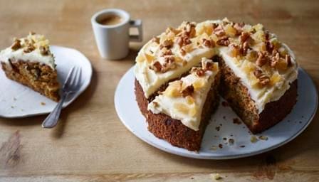 Ginger and Walnut Carrot Cake Recipe