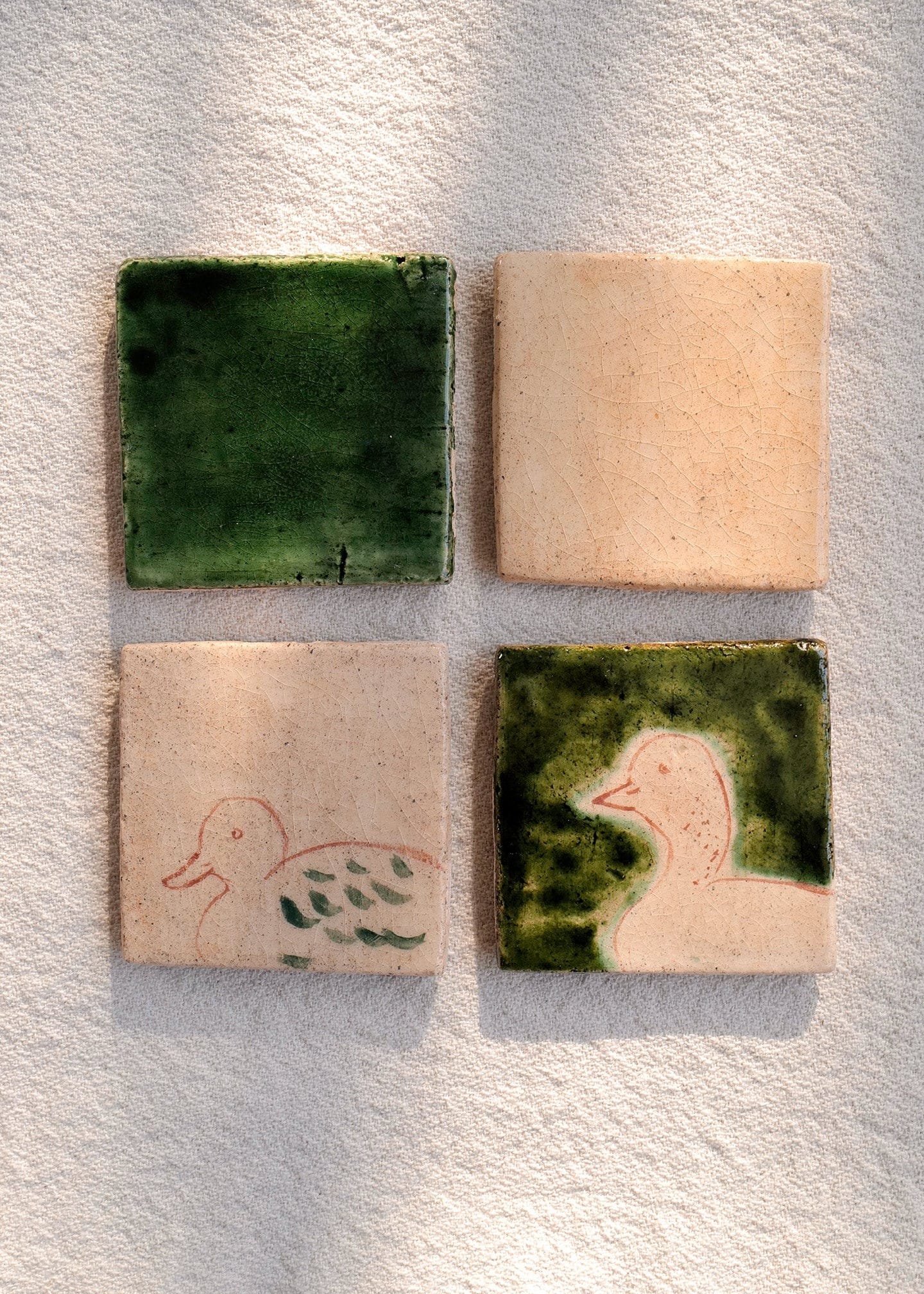 Duck Pond Coasters, Set of 4
