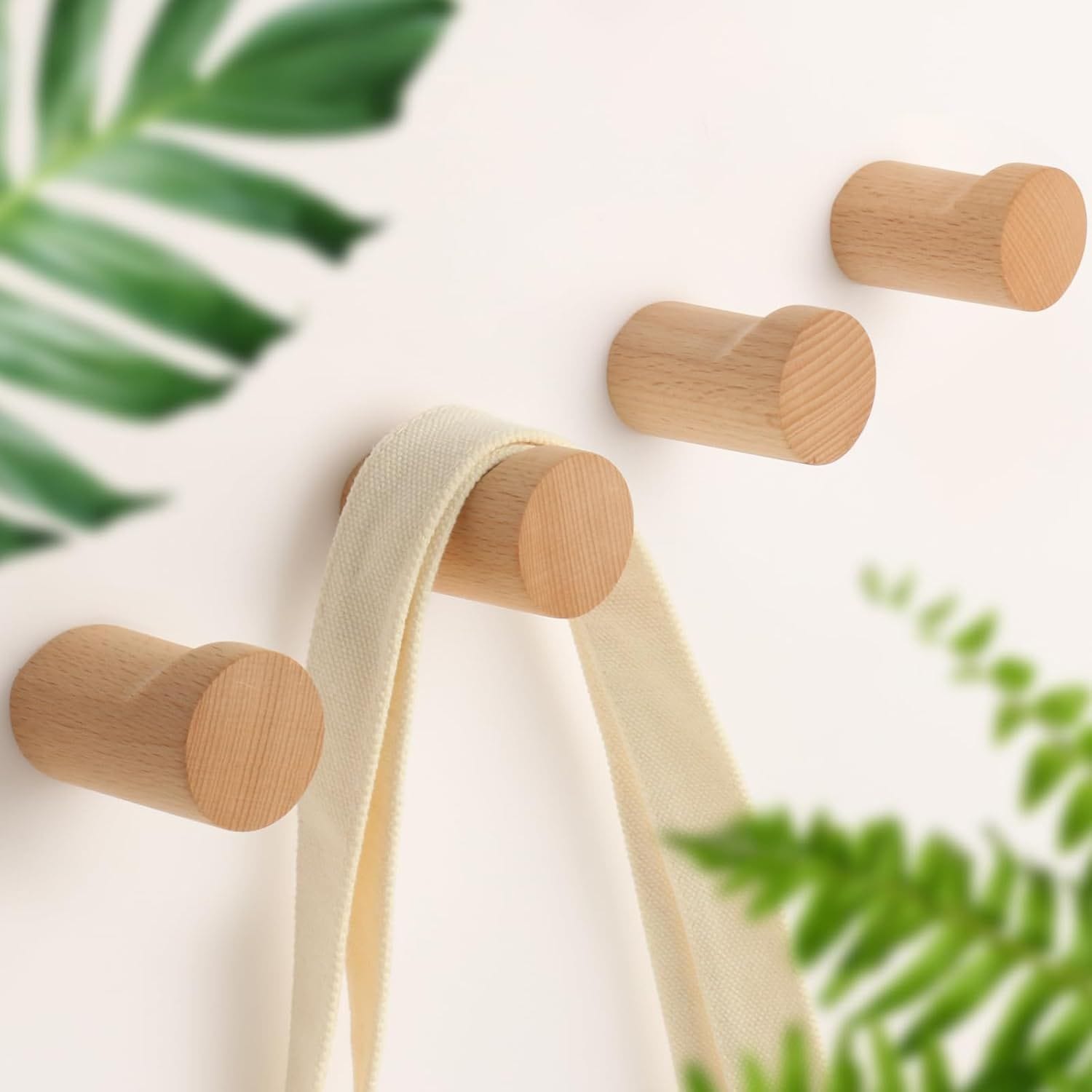 Wooden wall hooks