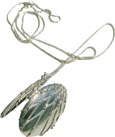 Netted Oval Locket