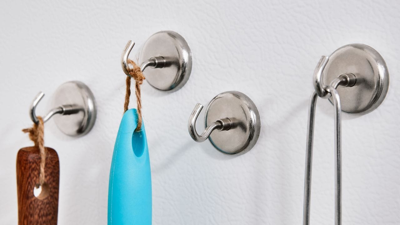 Magnetic hooks for the fridge