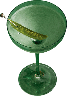 Snap Pea Martinis