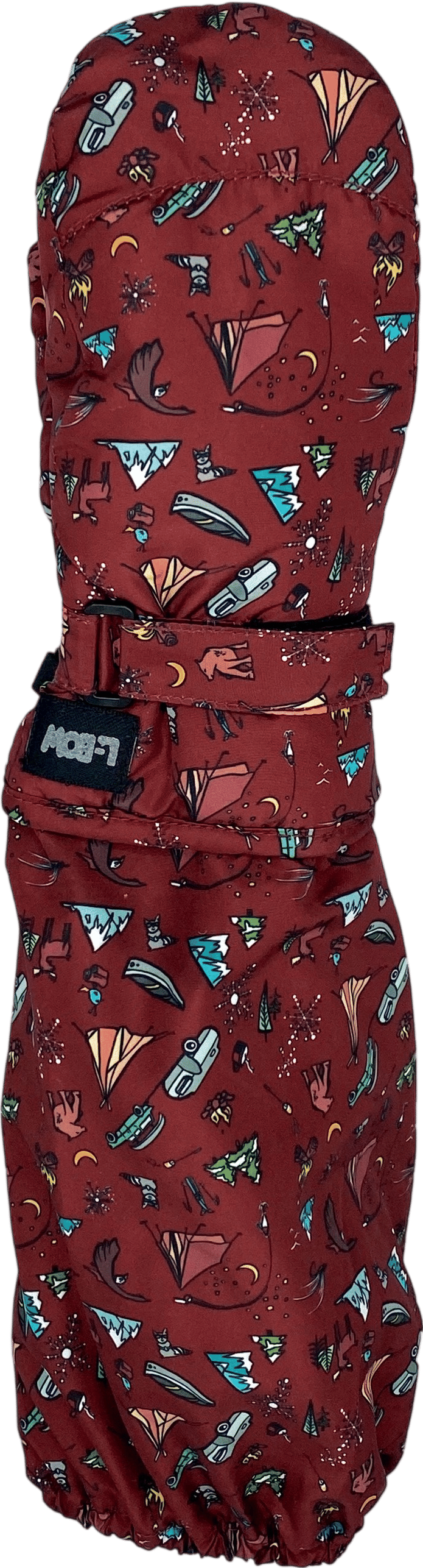 Carly Jo Winter Camp Scene Mitten