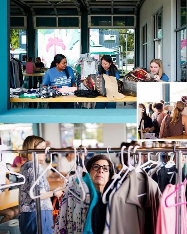 Hosting an annual clothing exchange with your friends!