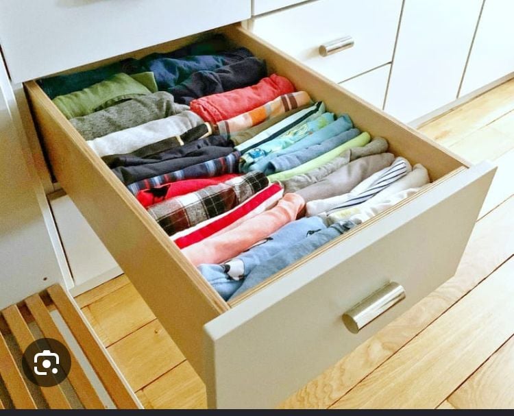 Marie Kondo folding method.