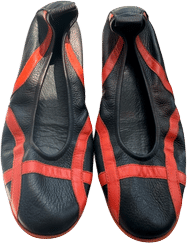 Leather ballet flats