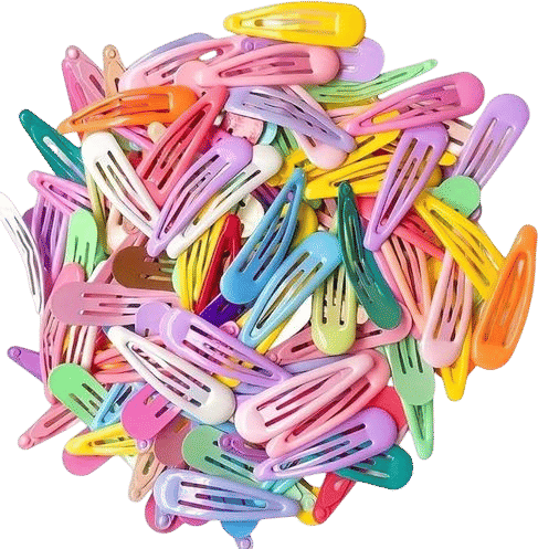 100-Pack Hair Clips (20 Colors)